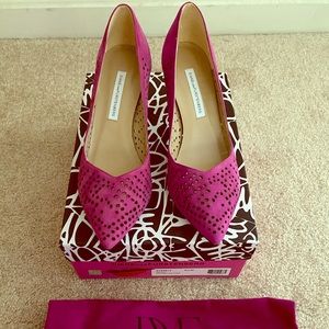 Magenta DVF stiletto heels